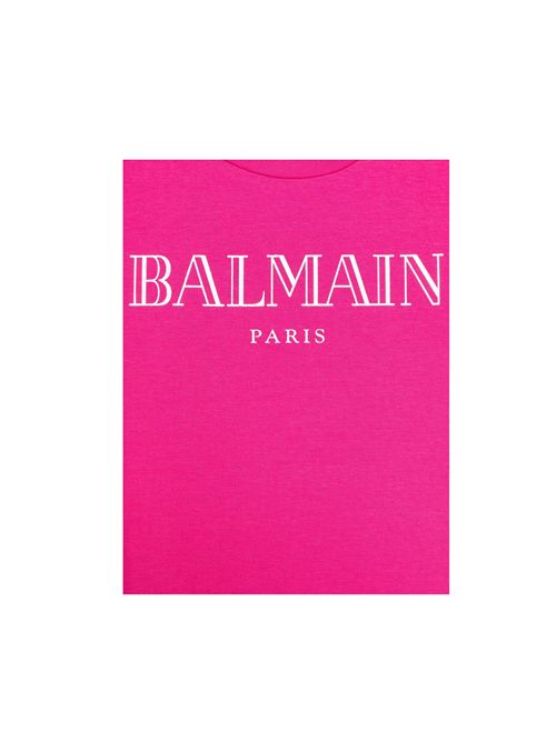 T-shirt, bambina, logata. BALMAIN | BW8B01 Z238950LBC